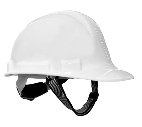 CASCO BLANCO CON BARBIQUEJO SUSPENSION RATCHET/PERILLA ANSI Z89.1 TIPO I CLASE E, VANGARD